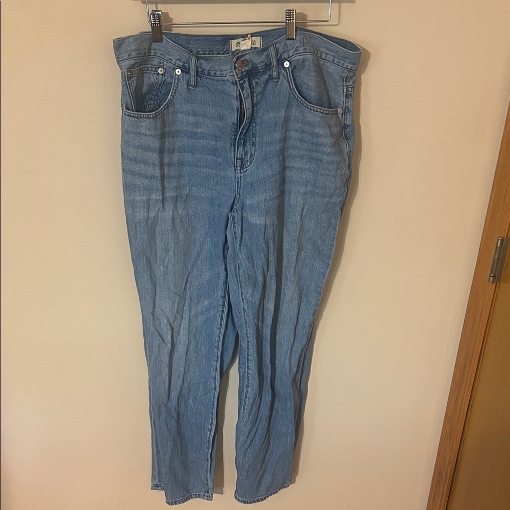 Madewell the slouchy boy Jean size 31